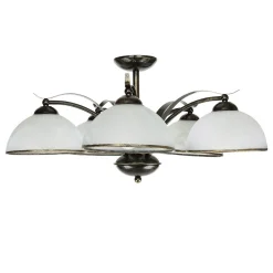 Hot Luminex Deckenleuchte KORFU in Messing Antik 5-flmg