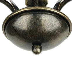 Hot Luminex Deckenleuchte KORFU in Messing Antik 5-flmg