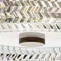 Outlet Elstead Deckenleuchte Kristall rund Ø 30,5 cm Schwarz E27 blendarm