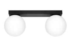 Clearance Sollux Deckenleuchte Kugel Schirme 2-flammig G9 Glas Metall