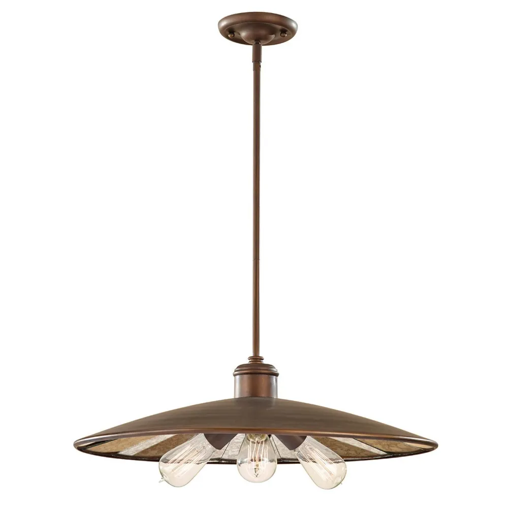 Elstead Deckenleuchte LANA Bronze Spiegel Ø55cm Lampe* Deckenleuchten|Flurlampen