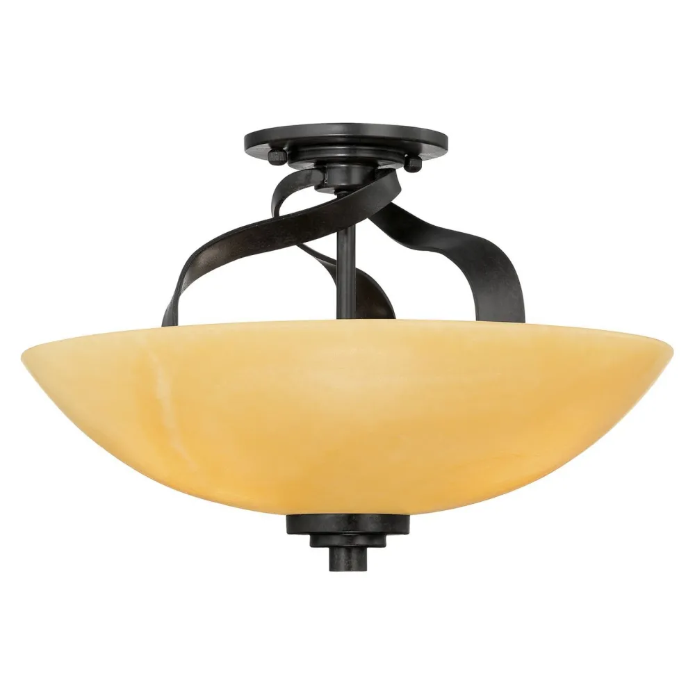 Elstead Deckenleuchte LAPIDE Gelb Schwarz Design Lampe* Deckenleuchten|Flurlampen