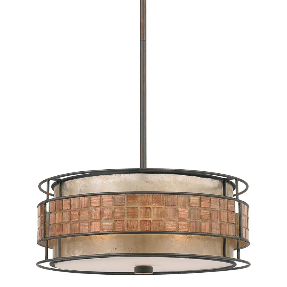 Elstead Deckenleuchte LARA Mica Glas 4-flmg bis 1,2m Ø56cm* Deckenleuchten|Bürolampen