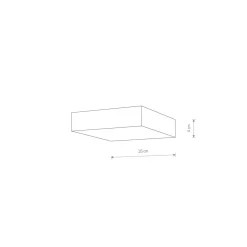 Hot Nowodvorski Deckenleuchte LED Weiß eckig B: 16 cm 3000 K 1900 lm Modern