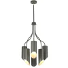 Elstead Deckenleuchte LEYRE Dunkelgrau 6xE27 Ø52cm Lampe* Deckenleuchten|Moderne Lampen