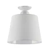 Clearance Jupiter Deckenleuchte LOCOLA Weiß Stoff Schirm Ø38cm Lampe