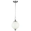 Hot Elstead Deckenleuchte LORIN Ø22cm Silber Weiß Design Lampe