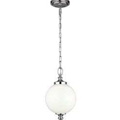 Elstead Deckenleuchte LORIN in Nickel Ø22cm kürzbar Lampe* Hängelampen|Esszimmer Lampen