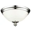 New Elstead Deckenleuchte LORIN Weiß Nickel Ø33cm Flur Lampe