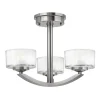 Discount Elstead Deckenleuchte LOU 3xE27 Nickel Lampe Wohnzimmer
