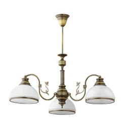 Jupiter Deckenleuchte Messing antik 3xE27 MARLOW Esszimmer* Deckenleuchten|Jugendstil Lampen