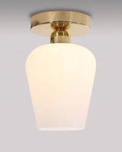 Outlet Giovanni Battista Deckenleuchte Messing Glas Vintage Wohnzimmer