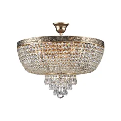 Maytoni Deckenleuchte Metall D: 50 cm rund in Gold antik E27* Deckenleuchten|Esszimmer Lampen