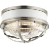 Elstead Deckenleuchte Metall Glas D: 30,5 cm rund 2x E27* Deckenleuchten|Badezimmer Lampe