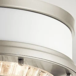 Elstead Deckenleuchte Metall Glas D: 30,5 cm rund 2x E27* Deckenleuchten|Badezimmer Lampe