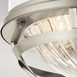 Elstead Deckenleuchte Metall Glas D: 30,5 cm rund 2x E27* Deckenleuchten|Badezimmer Lampe