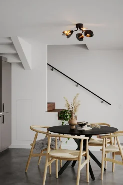 By Rydéns Deckenleuchte Metall Glas 70 cm breit 6x G9 Modern* Deckenleuchten|Flurlampen