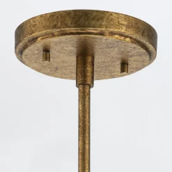 Elstead Deckenleuchte Metall Glas in Gold Antik Weiß E27 verstellbar* Deckenleuchten|Küchenlampen