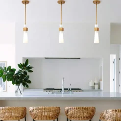 Elstead Deckenleuchte Metall Glas in Gold Antik Weiß E27 verstellbar* Deckenleuchten|Küchenlampen