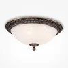 Maytoni Deckenleuchte Metall Glas rund D: 37 cm E27 3-flammig* Deckenleuchten|Badezimmer Lampe