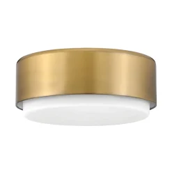 Elstead Deckenleuchte Metall Glas D: 30,5 cm rund 2x E27 Messing Weiß* Deckenleuchten|Flurlampen