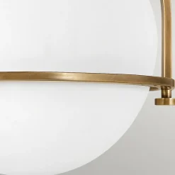 Elstead Deckenleuchte Metall Glas rund Ø 28,2 cm E27 Vintage* Deckenleuchten|Badezimmer Lampe