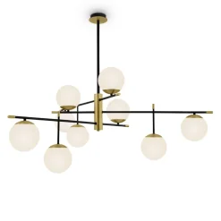 Maytoni Deckenleuchte Metall Glas E14 131,5 cm breit Modern OLE* Deckenleuchten|Badezimmer Lampe