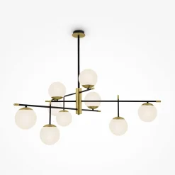 Maytoni Deckenleuchte Metall Glas E14 131,5 cm breit Modern OLE* Deckenleuchten|Badezimmer Lampe