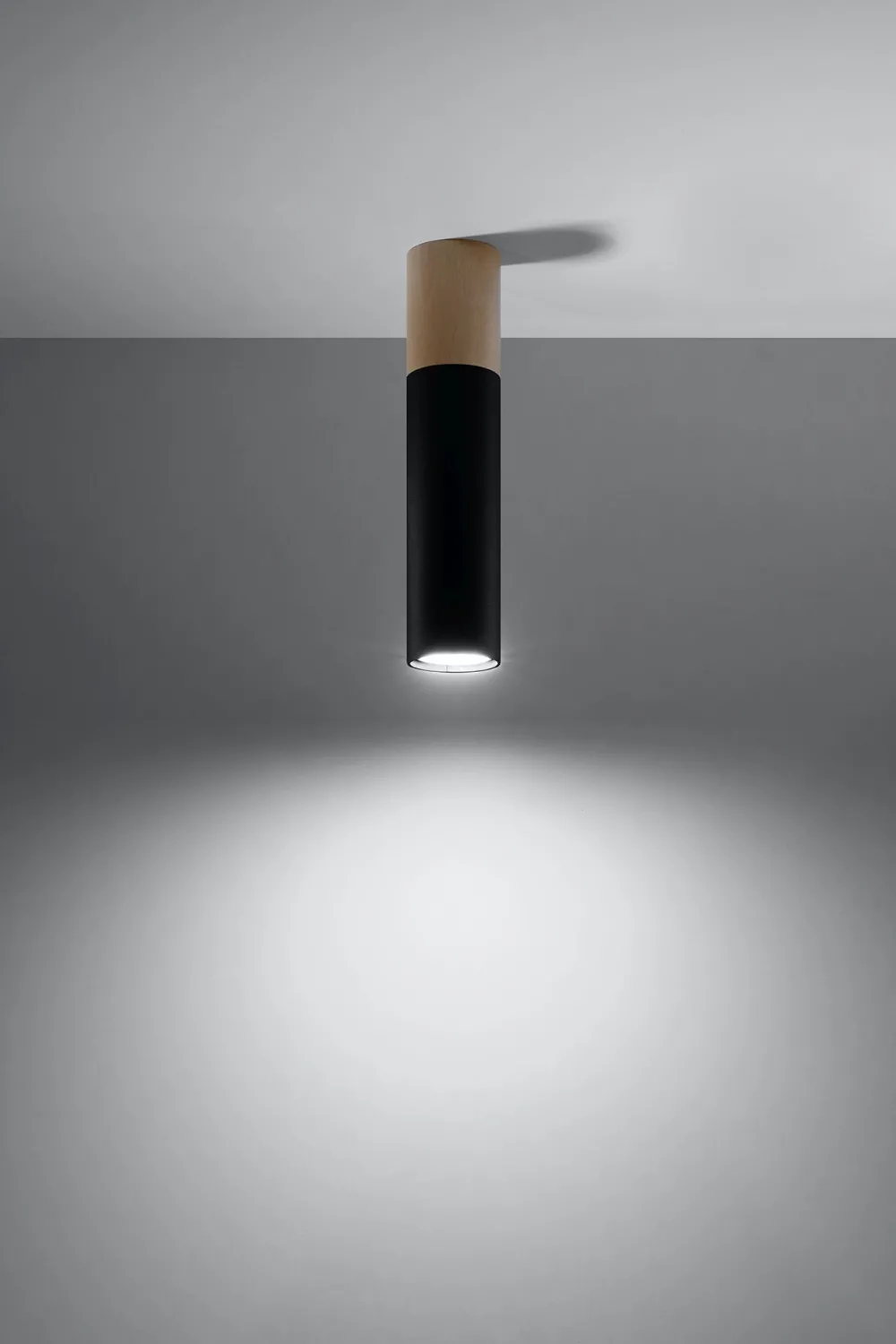 Hot Sollux Deckenleuchte Metall Holz H: 30 cm Skandinavisch GU10