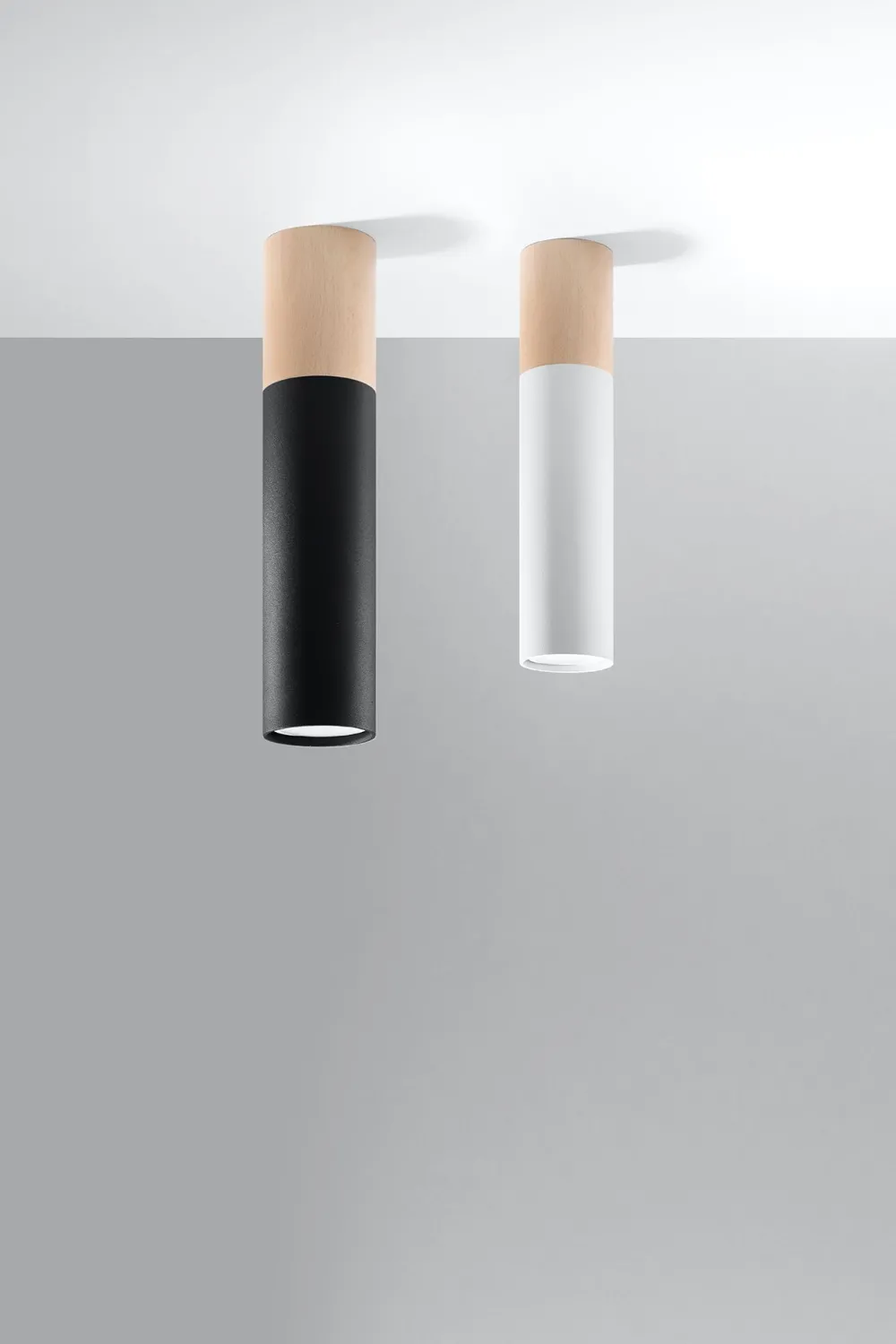 Hot Sollux Deckenleuchte Metall Holz H: 30 cm Skandinavisch GU10