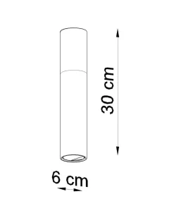Hot Sollux Deckenleuchte Metall Holz H: 30 cm Skandinavisch GU10