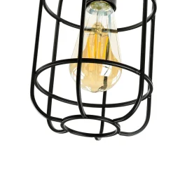 Easylight Deckenleuchte Metall Holz E27 Ø 15 cm klein* Wohnzimmerlampen|Holzlampen