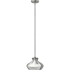 Hot Elstead Deckenleuchte Metall in Chrom E27 Ø25cm SERENO