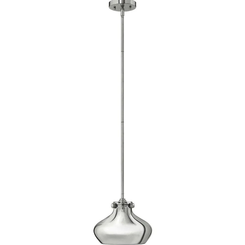 Hot Elstead Deckenleuchte Metall in Chrom E27 Ø25cm SERENO