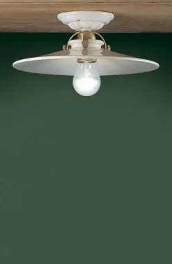 Ferroluce Deckenleuchte Metall Keramik E27 rund D: 31 cm RITA* Wohnzimmerlampen|Keramiklampen