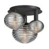 Maytoni Deckenleuchte Metall Rauchglas B: 53,5 cm E14 3-flammig* Deckenleuchten|Badezimmer Lampe