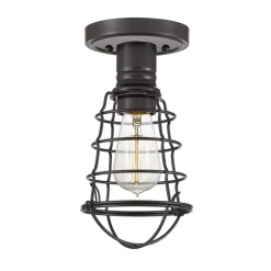 Elstead Deckenleuchte Metall rund Ø 14,5 cm in Bronze Antik* Deckenleuchten|Flurlampen