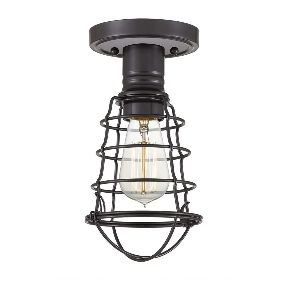 Elstead Deckenleuchte Metall rund Ø 14,5 cm in Bronze Antik* Deckenleuchten|Flurlampen