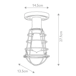 Elstead Deckenleuchte Metall rund Ø 14,5 cm in Bronze Antik* Deckenleuchten|Flurlampen