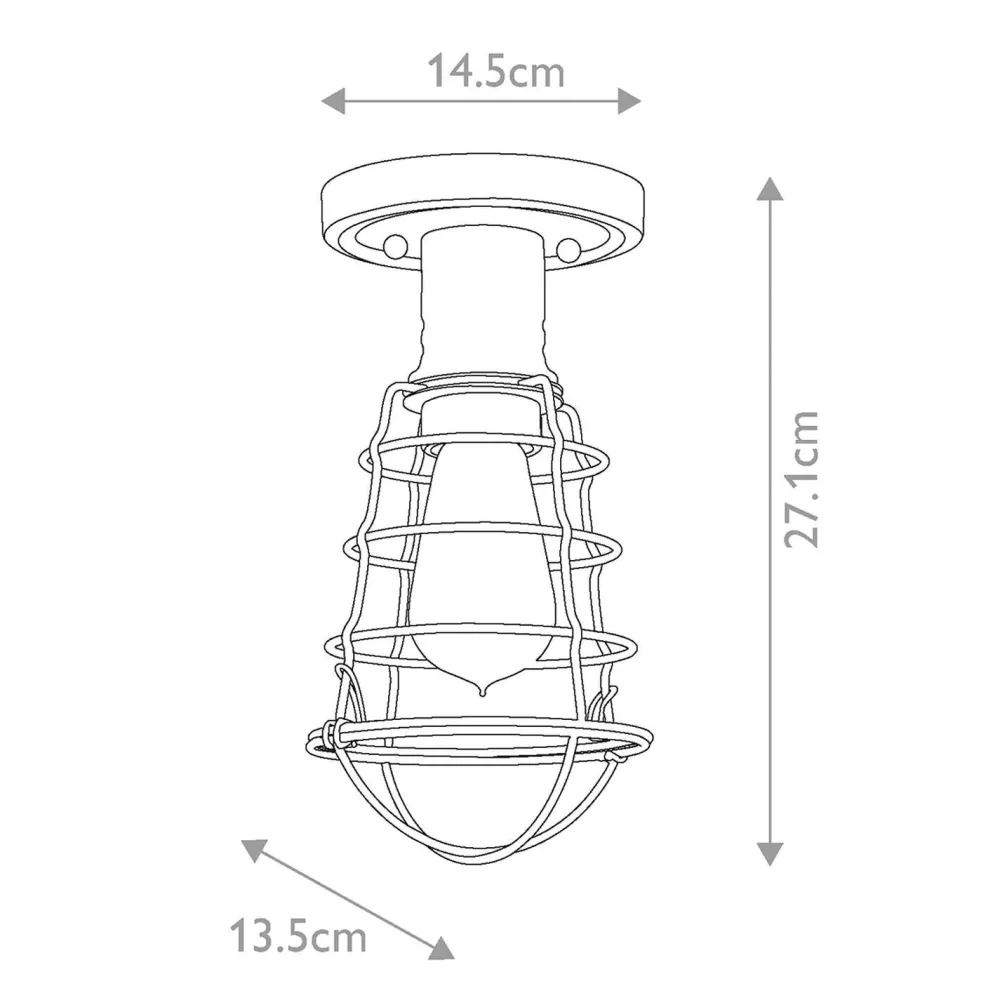 Elstead Deckenleuchte Metall rund Ø 14,5 cm in Bronze Antik* Deckenleuchten|Flurlampen