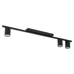 TK Lighting Deckenleuchte Metall Schwarz 80 cm lang 3-flammig* Wohnzimmerlampen|Bürolampen