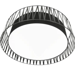 TK Lighting Deckenleuchte MINA Schwarz Stoff Wohnzimmer Lampe* Deckenleuchten|Flurlampen