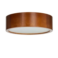 Best Lamkur Deckenleuchte mit Holz Zimmerlampe Wohnzimmer rund