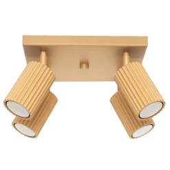 Sollux Deckenleuchte Modern 4-flammig GU10 B: 25 cm klein schwenkbar* Wohnzimmerlampen|Metall Lampen