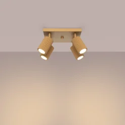 Sollux Deckenleuchte Modern 4-flammig GU10 B: 25 cm klein schwenkbar* Wohnzimmerlampen|Metall Lampen