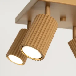 Sollux Deckenleuchte Modern 4-flammig GU10 B: 25 cm klein schwenkbar* Wohnzimmerlampen|Metall Lampen