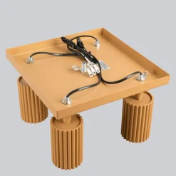 Sollux Deckenleuchte Modern 4-flammig GU10 B: 25 cm klein schwenkbar* Wohnzimmerlampen|Metall Lampen