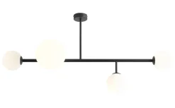 ALDEX Deckenleuchte Modern Glas Metall E27 E14 3-flammig