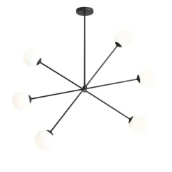 ALDEX Deckenleuchte Modern Glas Metall L:108 cm E14 gemütlich* Deckenleuchten|Badezimmer Lampe