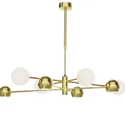 New Jupiter Deckenleuchte Modern in Gold G9 GU10 100 cm elegant